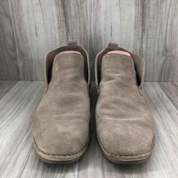 Dolce Vita Ankle Boots Womens 11 Findley Tan Suede Slip On Booties - Picture 6 of 11